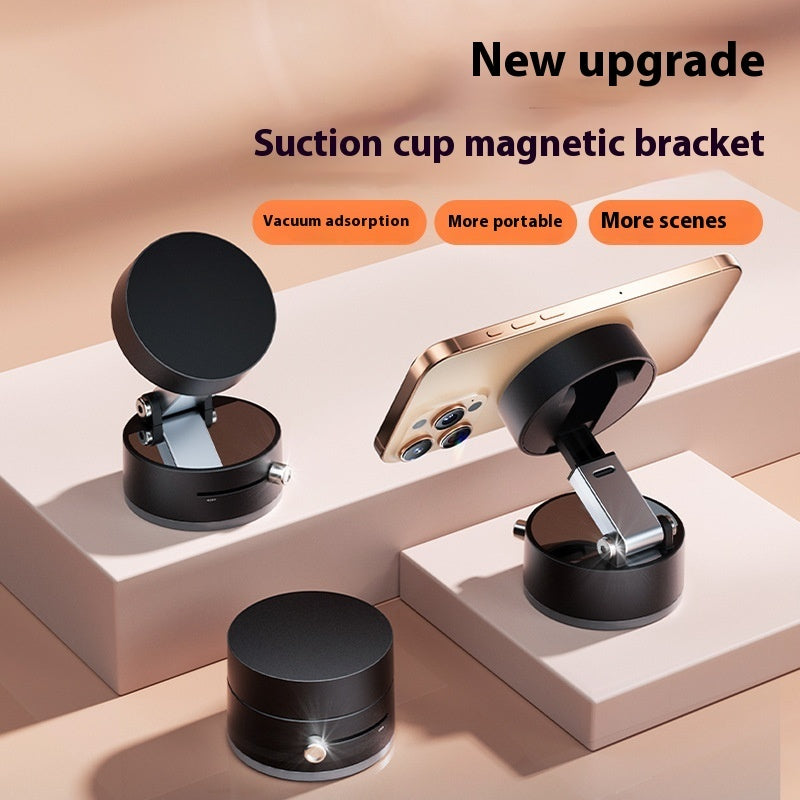 Magnetic 360° Foldable Car Phone Holder – Strong Suction & One-Hand Mount