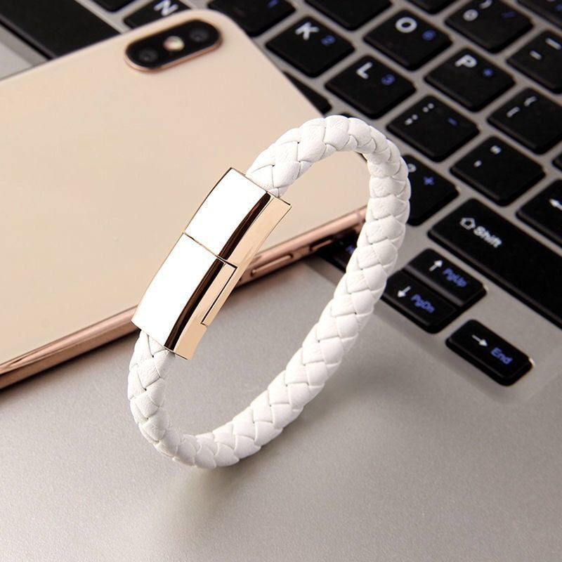 Magnetic Bracelet USB Charging Cable for iPhone 14 / 13 – 2-in-1 Wearable Fast Charger Cord