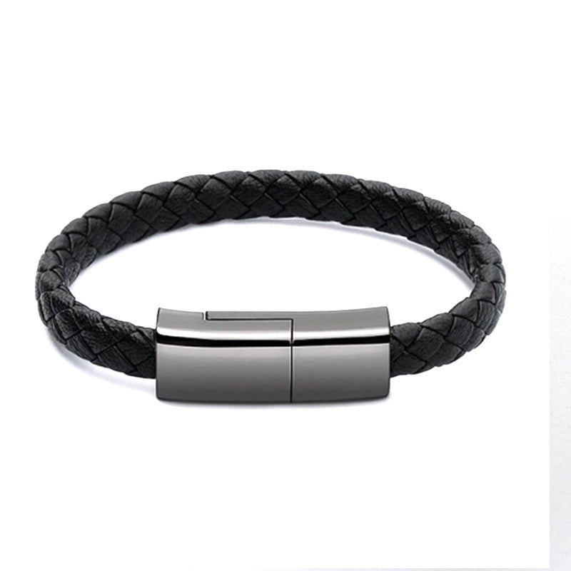 Magnetic Bracelet USB Charging Cable for iPhone 14 / 13 – 2-in-1 Wearable Fast Charger Cord