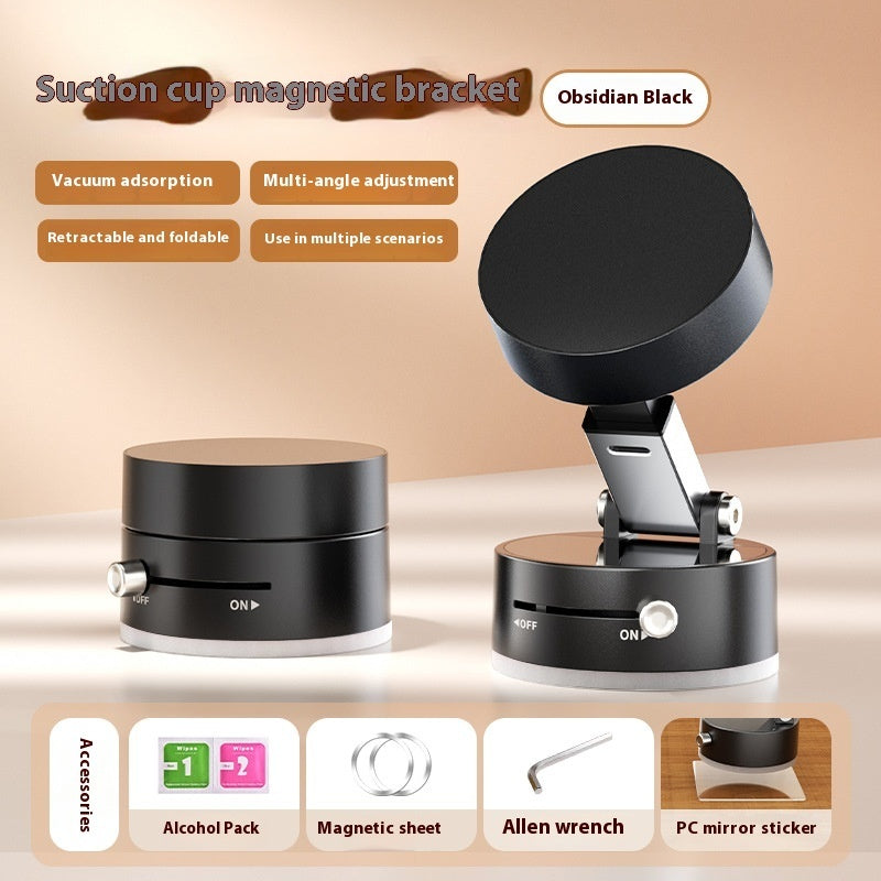 Magnetic 360° Foldable Car Phone Holder – Strong Suction & One-Hand Mount