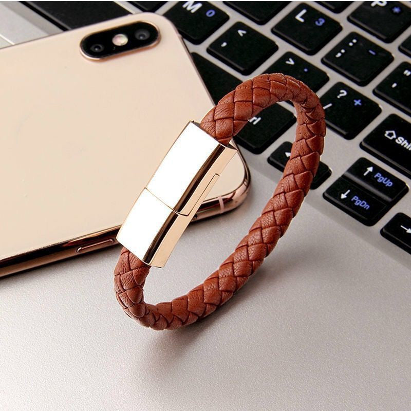 Magnetic Bracelet USB Charging Cable for iPhone 14 / 13 – 2-in-1 Wearable Fast Charger Cord